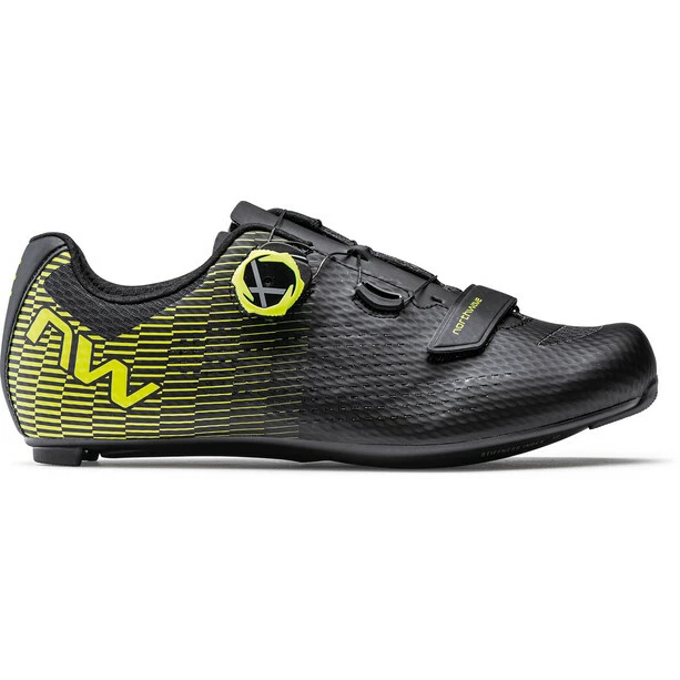 Northwave Storm Carbon 2 Rennrad Schuhe Herren Schwarz/gelb