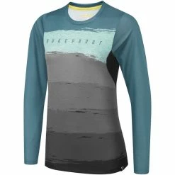 Nukeproof Blackline Langarm Trikot Damen Petrol/grau