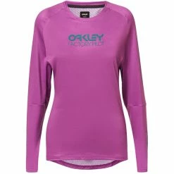 Oakley Factory Pilot II Langarm Trikot Damen Lila