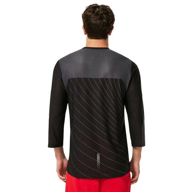 Oakley Seeker '75 Langarm Trikot Herren Schwarz – Bild 3