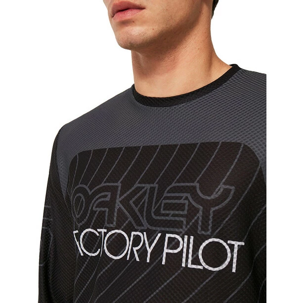 Oakley Seeker '75 Langarm Trikot Herren Schwarz – Bild 5