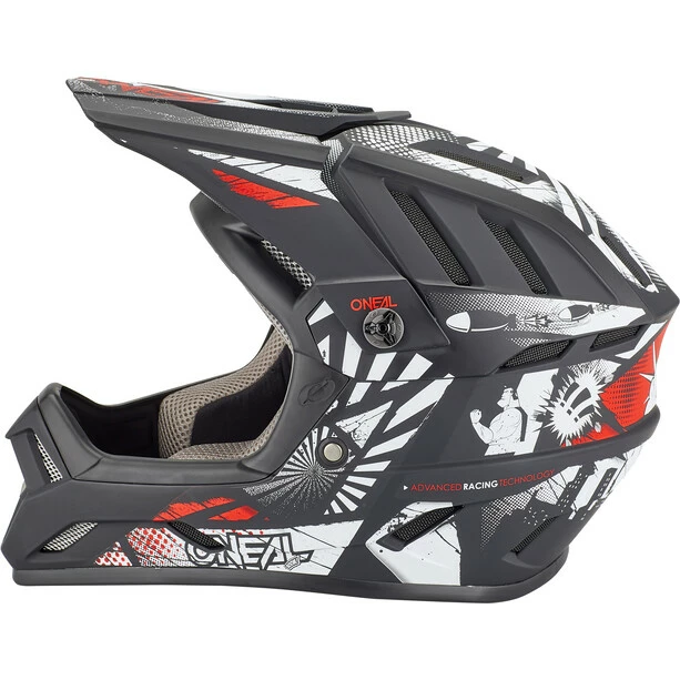O'Neal Backflip Helm Schwarz/weiß – Bild 3
