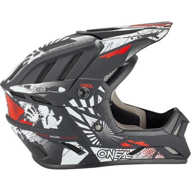 O'Neal Backflip Helm Schwarz/weiß – Bild 4