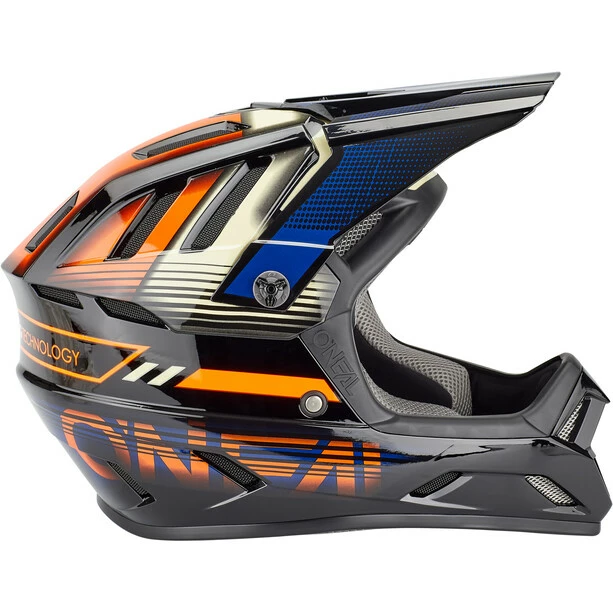 O'Neal Backflip Helm Orange/blau – Bild 4