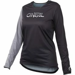 O'Neal Element FR Langarm Trikot Damen Schwarz/grau