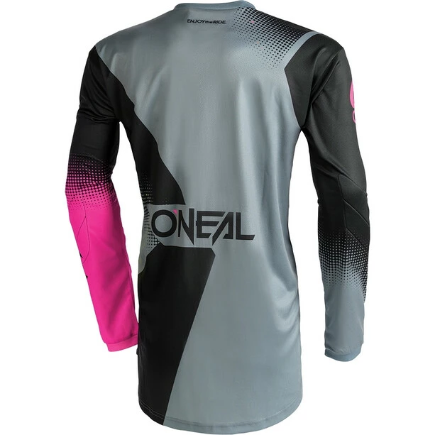O'Neal Element Langarm Trikot Damen Grau/pink – Bild 2