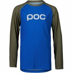 POC Essential MTB Langarm Trikot Jugend Blau/oliv