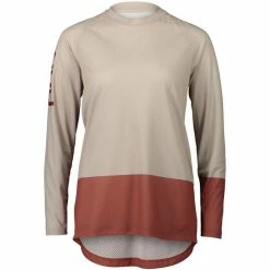 POC MTB Pure Langarm Trikot Damen Beige/braun