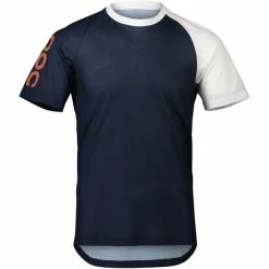 POC MTB Pure Tee Herren Blau/weiß
