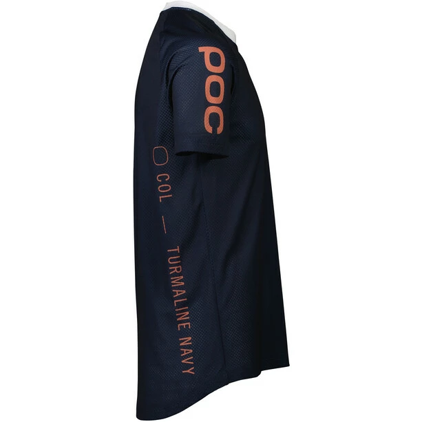 POC MTB Pure Tee Herren Blau/weiß – Bild 3