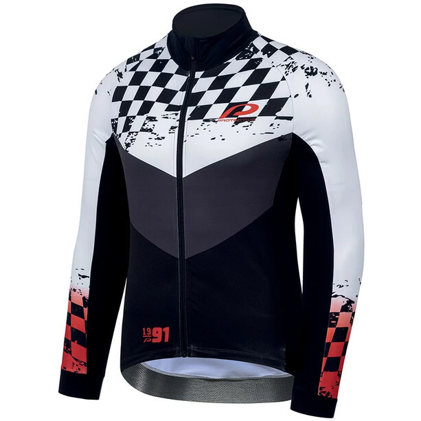 Protective P-Lucky Number Langarm Trikot Herren Weiß/schwarz