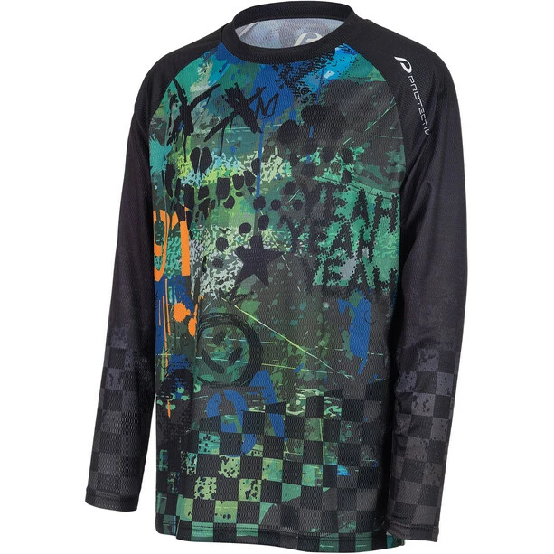 Protective P-Trashion Langarm Trikot Kinder Schwarz/grün