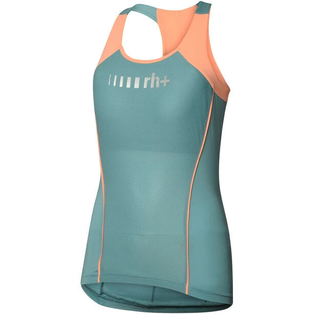 Rh+ Logo Oberteil Ärmellos Damen Petrol