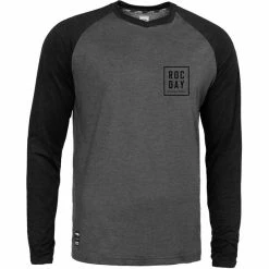 ROCDAY Stage Langarm Trikot Herren Grau/schwarz