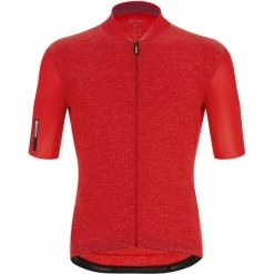 Santini Colore Puro Kurzarm-Trikot Herren Rot