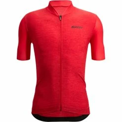 Santini Colore Puro Kurzarm Trikot Herren Rot