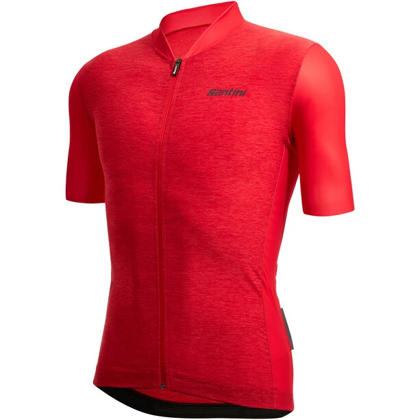 Santini Colore Puro Kurzarm Trikot Herren Rot – Bild 2