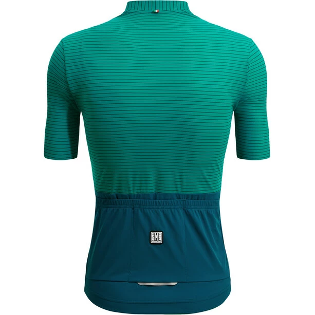 Santini Colore Riga Kurzarm Trikot Herren Grün – Bild 3