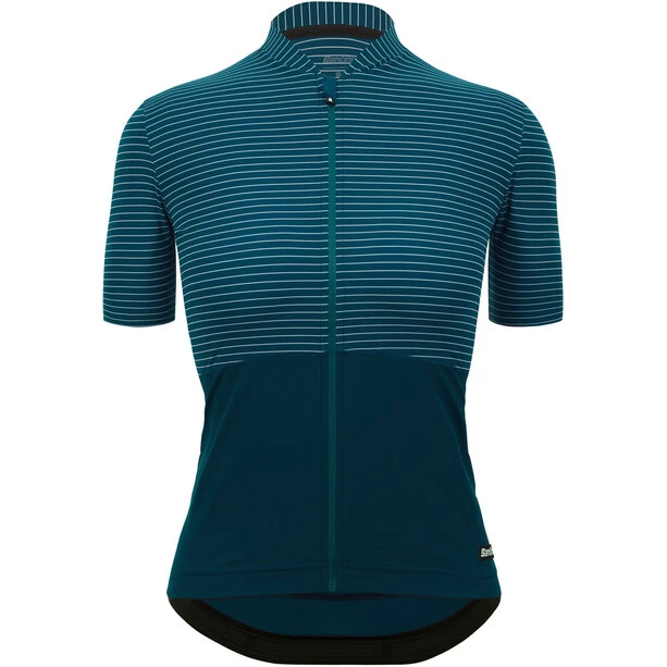 Santini Colore Riga Kurzarm Trikot Damen Petrol