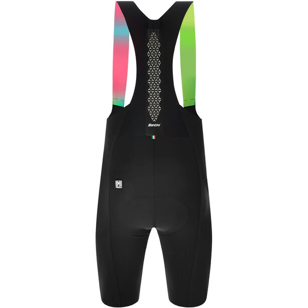 Santini Eco Sleek Bengal Trägershorts Herren Schwarz – Bild 3