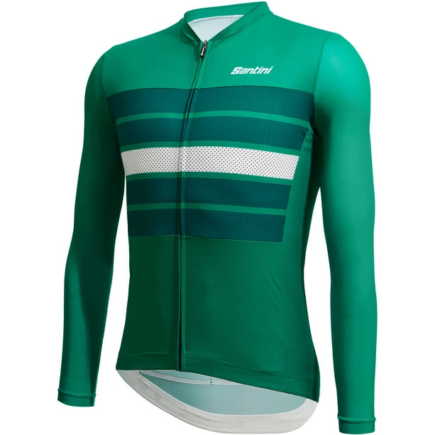 Santini Eco Sleek Bengal Langarm Trikot Herren Grün – Bild 2