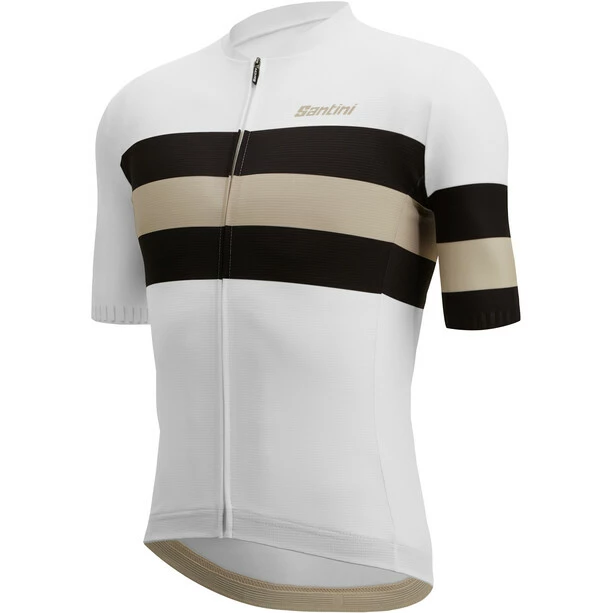 Santini Eco Sleek Bengal Kurzarm Trikot Herren Weiß – Bild 2