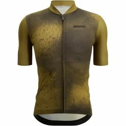 Santini Fango Kurzarm Trikot Herren Oliv