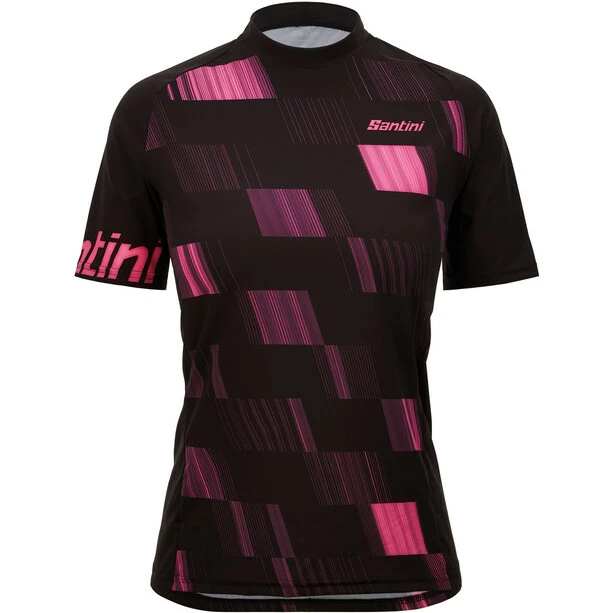 Santini Fibra Kurzarm Trikot Damen Schwarz
