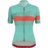 Santini Sleek Bengal Kurzarm-Trikot Damen Türkis