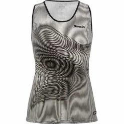 Santini Vortex Ärmelloses Shirt Damen Schwarz/weiß