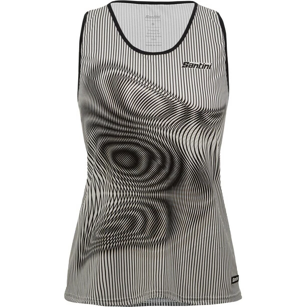 Santini Vortex Ärmelloses Shirt Damen Schwarz/weiß