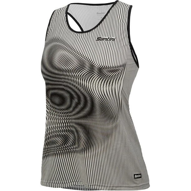 Santini Vortex Ärmelloses Shirt Damen Schwarz/weiß – Bild 2