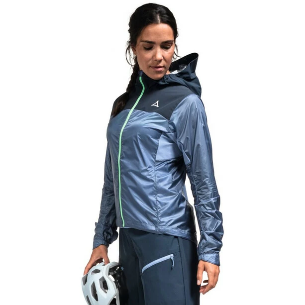 Schöffel Schöffel Flow Trail Hybrid Jacke Damen Blau – Bild 5