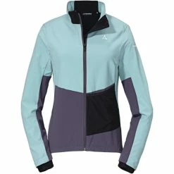 Schöffel Schöffel Zumaia Softshell-Jacke Damen Türkis/grau
