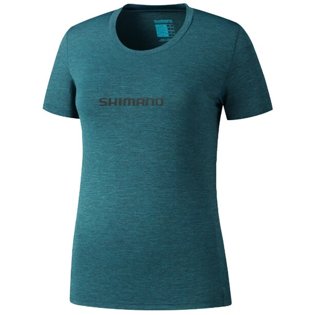 Shimano Hida Tech T-Shirt Damen Blau