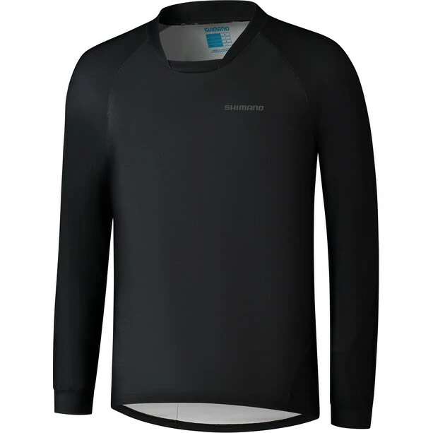 Shimano Myoko Warm Langarm Trikot Herren Schwarz