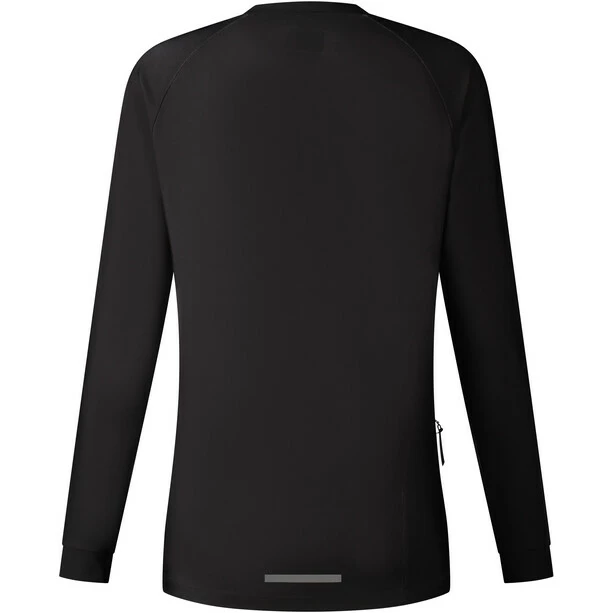 Shimano Saiko Warm Langarm Trikot Damen Schwarz – Bild 2