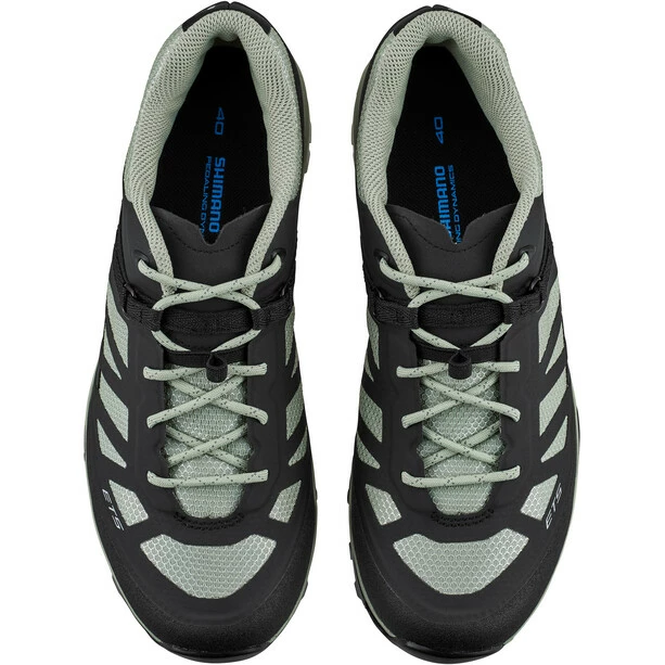 Shimano SH-ET5 Fahrradschuhe Damen Schwarz/türkis – Bild 2