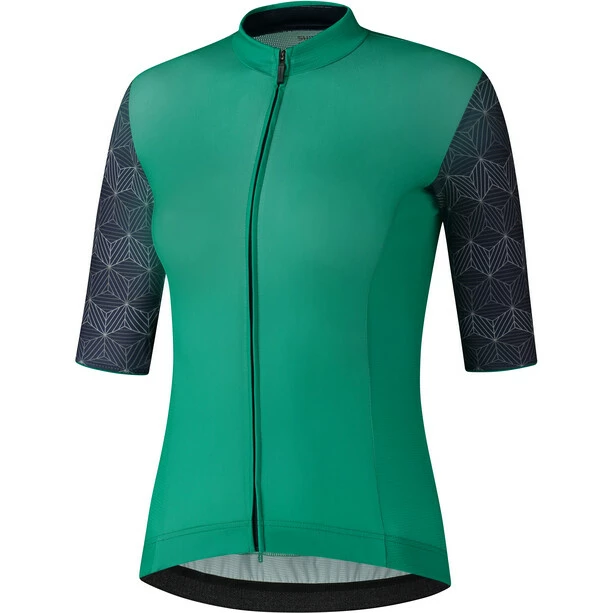 Shimano Yuri Kurzarmtrikot Damen Petrol/schwarz