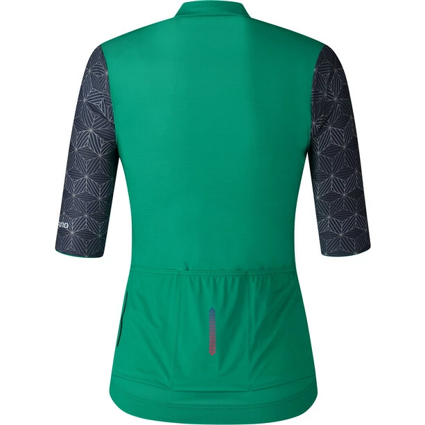 Shimano Yuri Kurzarmtrikot Damen Petrol/schwarz – Bild 2