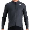Sportful Checkmate Langarm Thermo Trikot Herren Schwarz