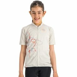 Sportful Checkmate Kurzarmtrikot Kinder Weiß