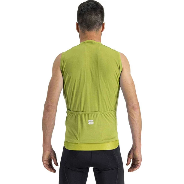 Sportful Matchy Ärmelloses Trikot Herren Grün – Bild 2