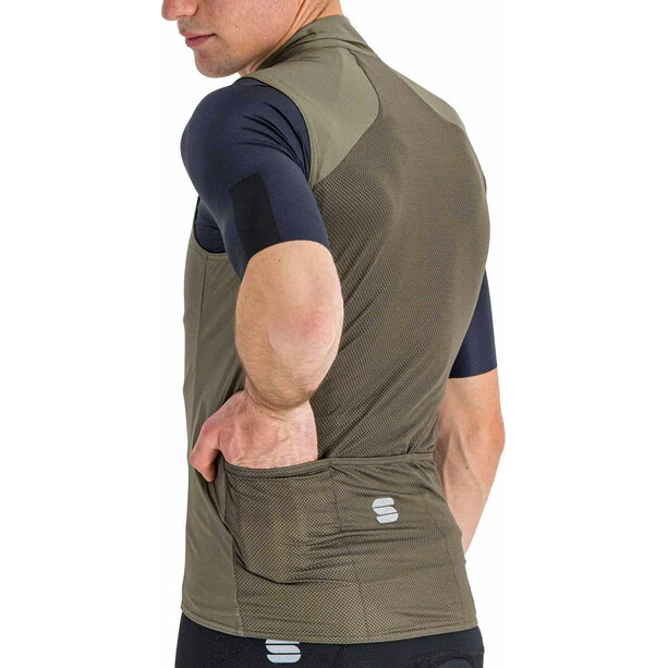 Sportful Pro Weste Herren Oliv – Bild 6