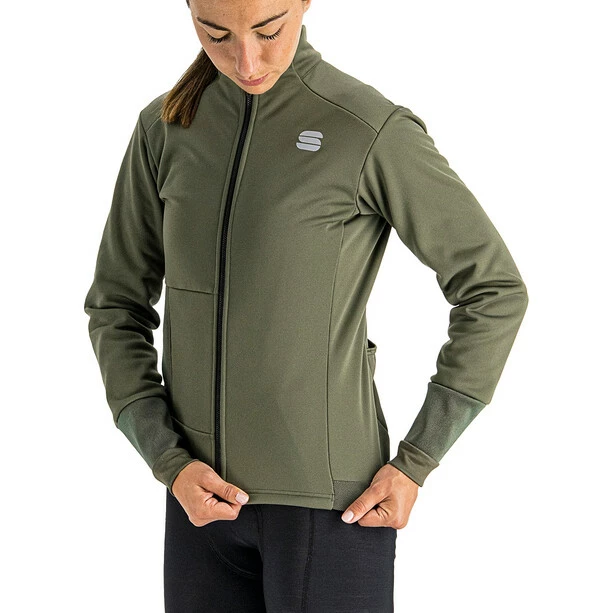Sportful Super Jacke Damen Oliv – Bild 5