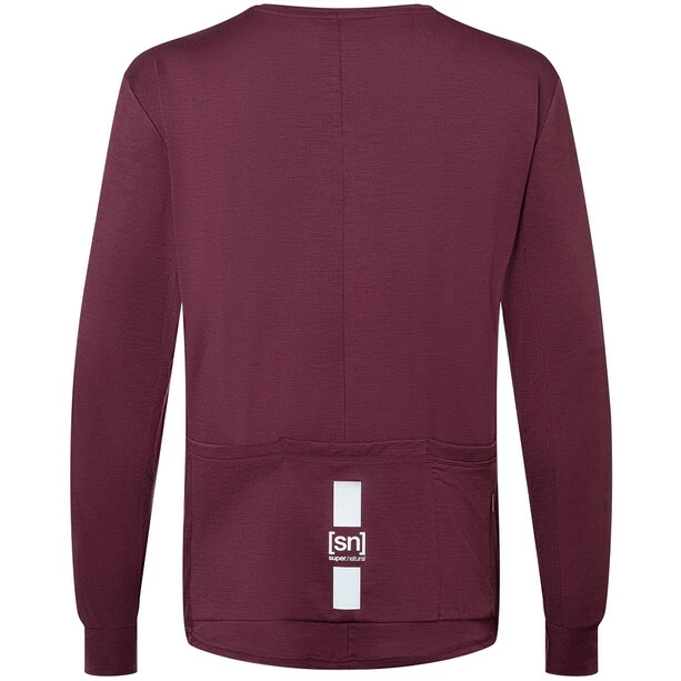 Super.natural Gravier Langarm Tee Herren Rot – Bild 2