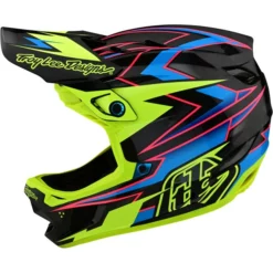 Troy Lee Designs D4 Carbon Mips Helm Schwarz/gelb