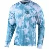 Troy Lee Designs Flowline Langarm Trikot Herren Blau/weiß