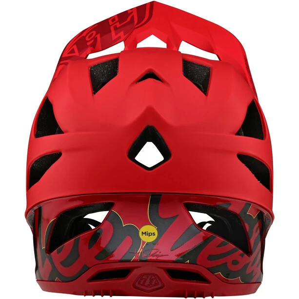 Troy Lee Designs Stage Mips Helm Rot – Bild 3