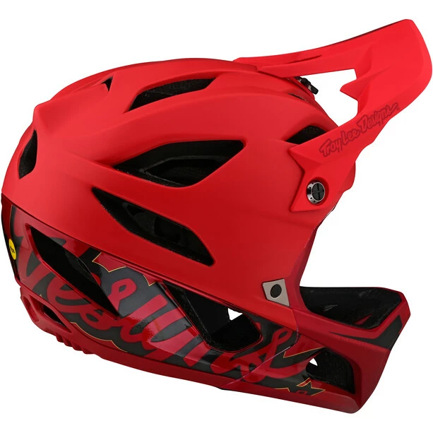 Troy Lee Designs Stage Mips Helm Rot – Bild 4